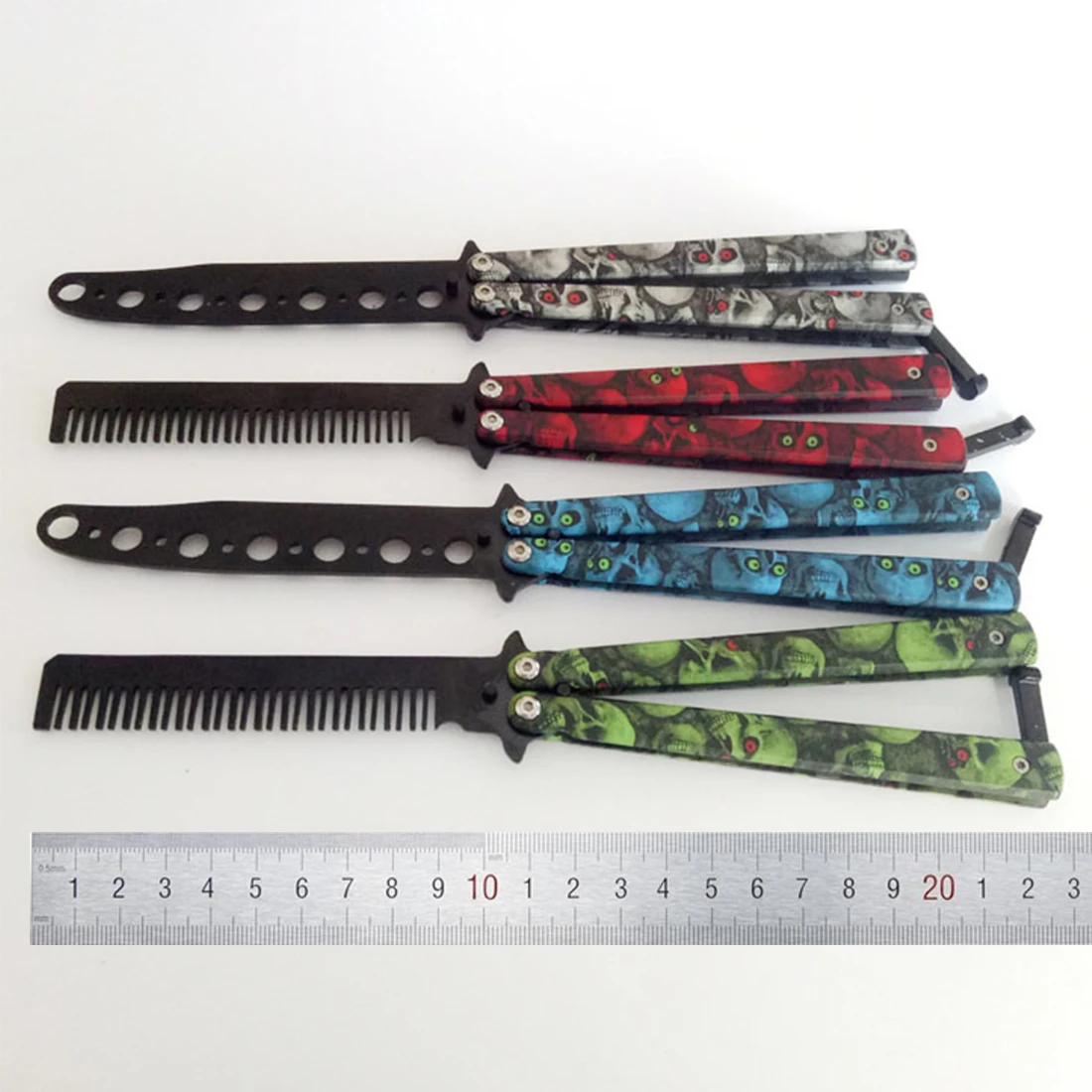 Тренировочный нож бабочка складной из нержавеющей стали с тупым лезвием|Ножи| |