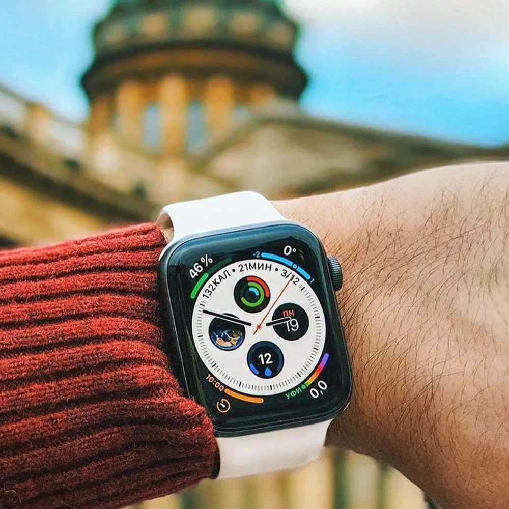 Ремешок для наручных часов серии 4 3 2 1 силиконовый ремешок Apple Watch спортивный iwatch 38