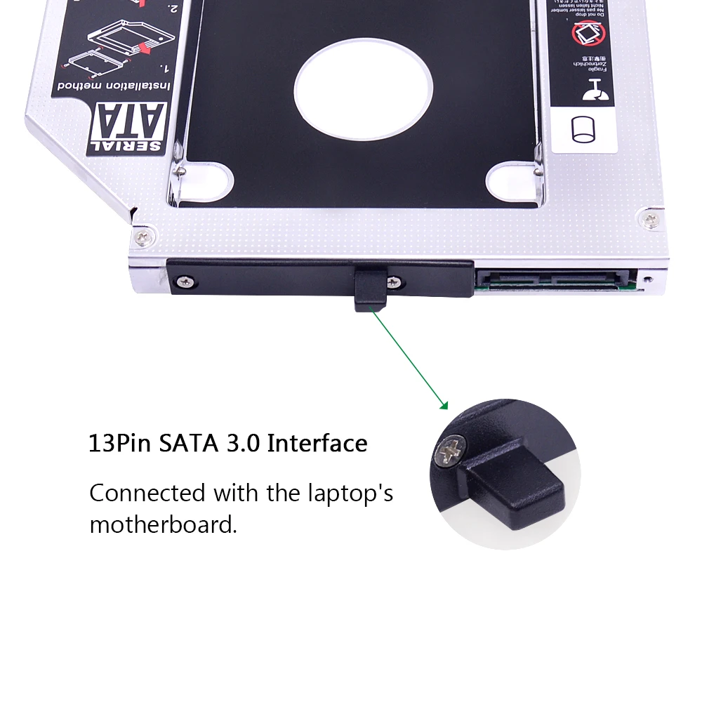 Алюминиевый корпус CHIPAL для второго жесткого диска SATA iii 12 7 мм 2 5 дюйма SSD Lenovo ThinkPad