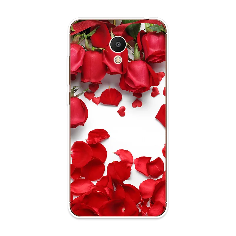 Phone Case For Meizu M3 M5 M6 NTOE M3S M5S M5C M6S M6T U10 U20 Cover Beautiful Flowers Patterned Silicone Soft Shell |