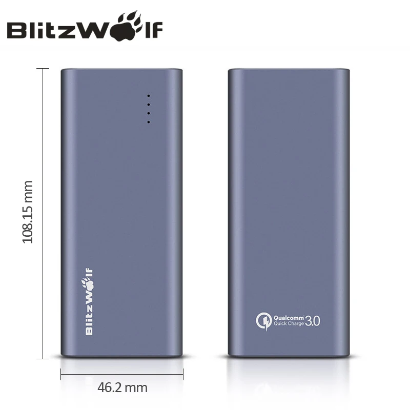 Blitzwolf bw p4 5200 мАч Запасные Аккумуляторы для телефонов Портативный qc3.0 Quick Charge