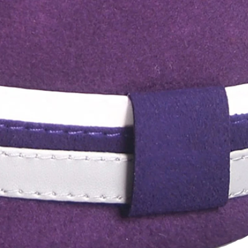 FS фиолетовый топ шляпа для мужчин Шерсть фетровая джаз шляпы с широкими полями