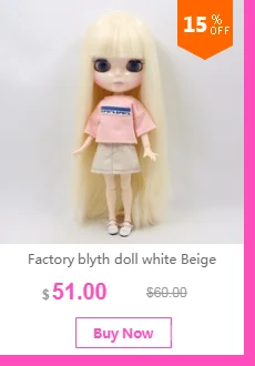 Фабрика blyth кукла зеленый микс синие волосы сустава тела белая кожа 1/6 BL62274006