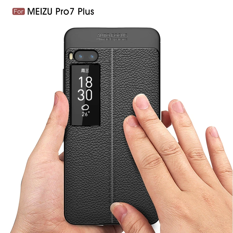 Mibioj Личи узор Ретро противоударный мягкий чехол из силикона и ТПУ для Meizu Pro 7 Plus