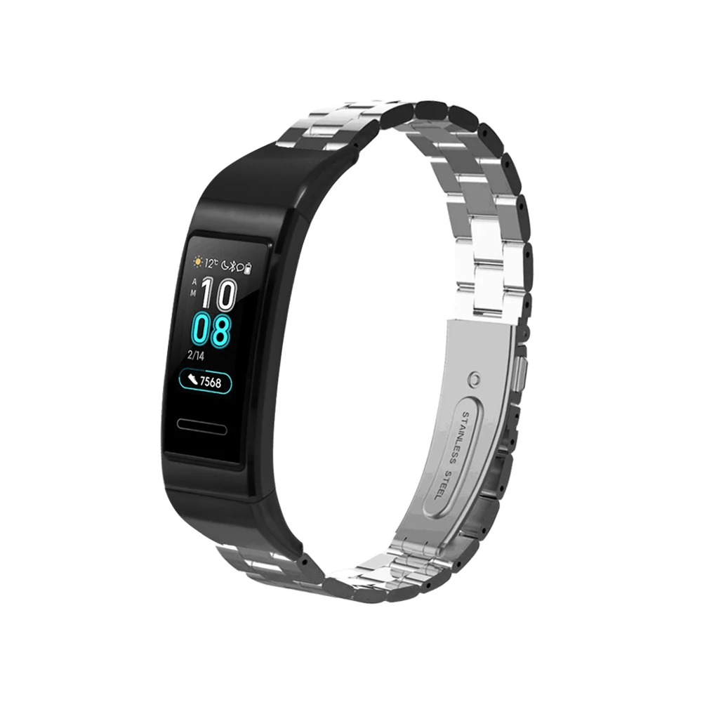 FIFATA металлический ремешок для Huawei Band 3 Безвинтовой браслет из нержавеющей стали