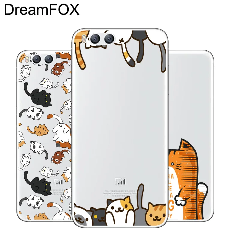 DREAMFOX L513 милый Кот силиконовый чехол-накладка из мягкого ТПУ чехол крышка для Xiaomi