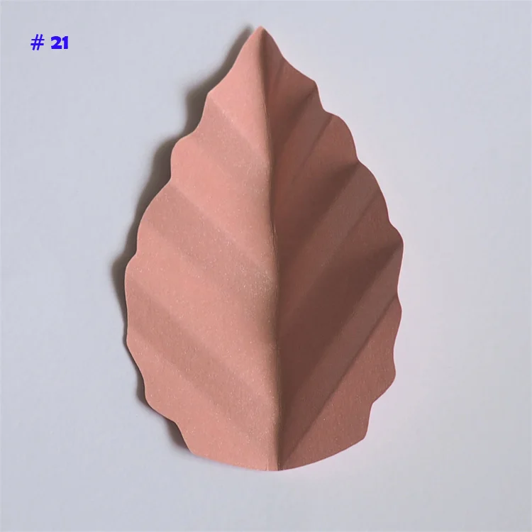 No 21 Искусственные цветы оставьте Fleurs Artificielles фон матч листья гигантские бумажные листья Свадебная вечеринка Декор Baby Shower детская - Цвет: No 21