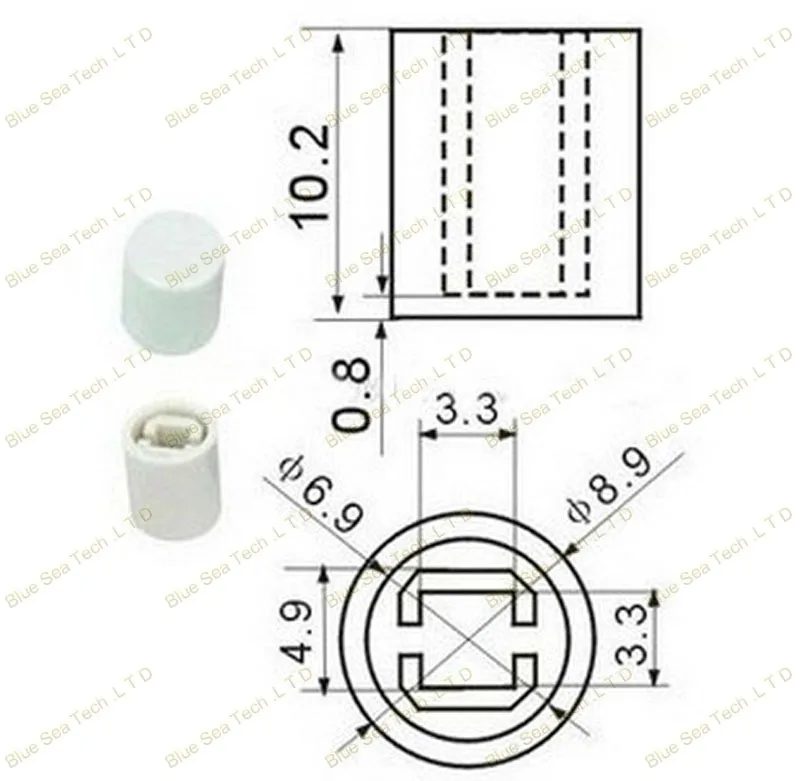 200 шт. тактильные кнопочные выключатели кнопочный выключатель семь цветов