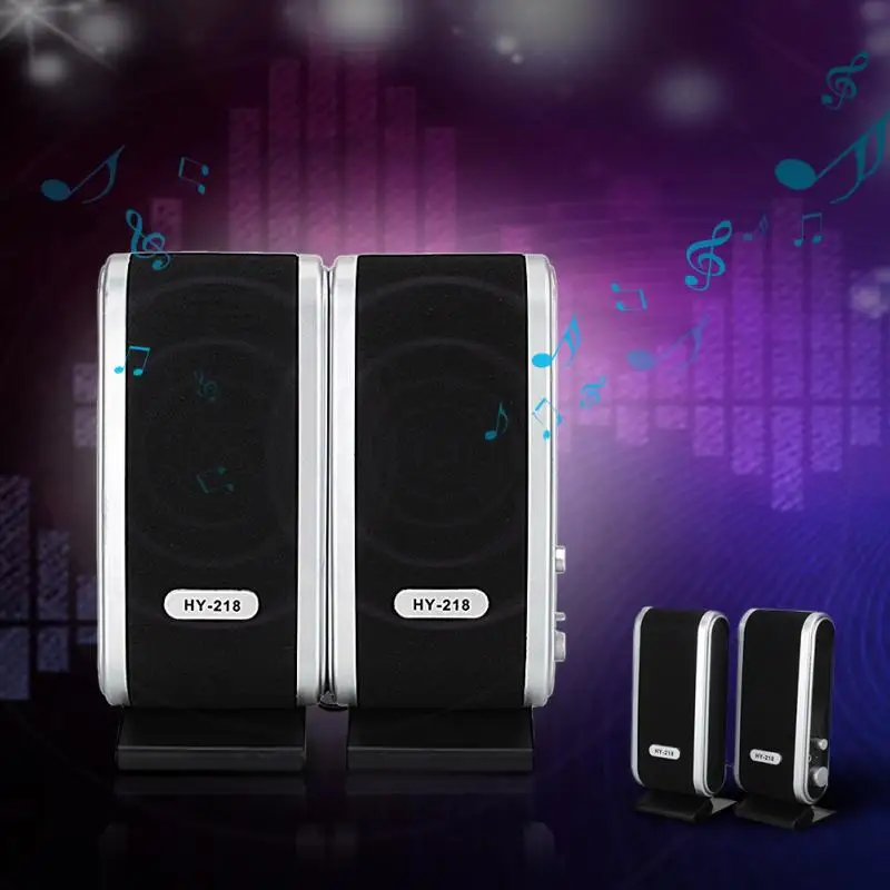 HY 218 USB Портативная мультимедийная Колонка для ноутбука ПК Функция подходит всех