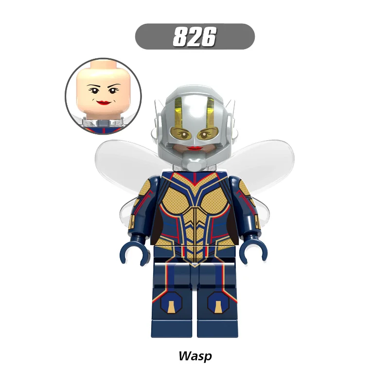 Wasp Флэш-фигурка супер герой Темный лучник над девочкой Пингвин-шутник Тепловой Волны Deadshot Vibe Строительные блоки Кирпич модель игрушки - Цвет: Wasp