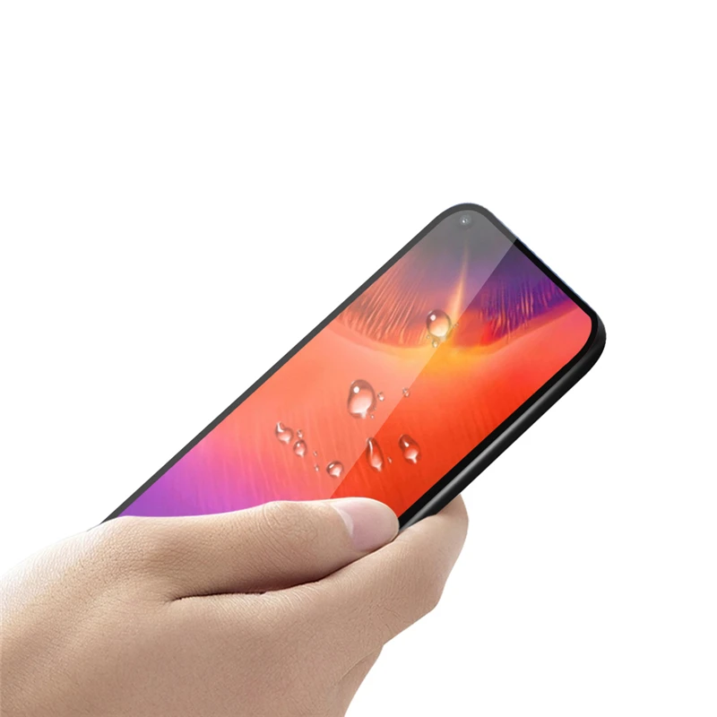 Para Samsung Galaxy A60, Protector de pantalla de vidrio, pel&iacute;cula de cobertura de pegamento completo para Samsung Galaxy A60, vidrio para Samsung A60-1