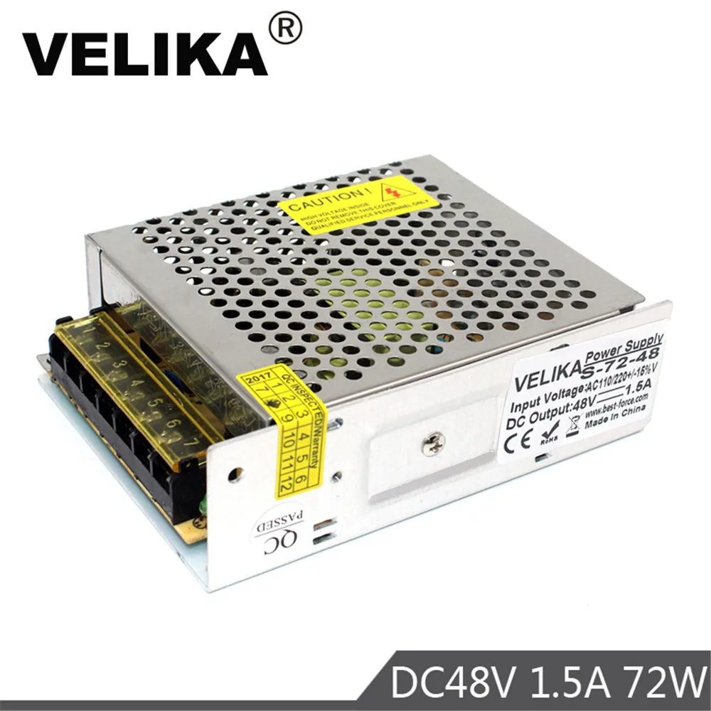 Импульсный драйвер источника питания 48 В постоянного тока 100-240 переменного вход