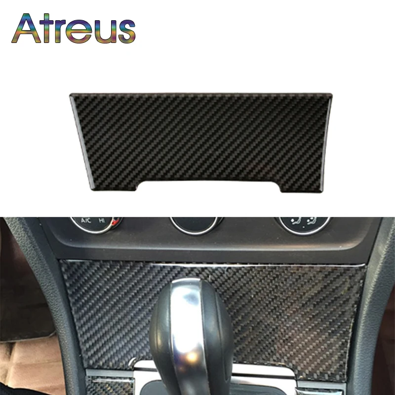 

Atreus 1 шт. центральная консоль AC углеродное волокно отделка Автомобильная Наклейка для Volkswagen VW Golf 7 GTI GTE GTD MK7 2013-2017 LHD аксессуары