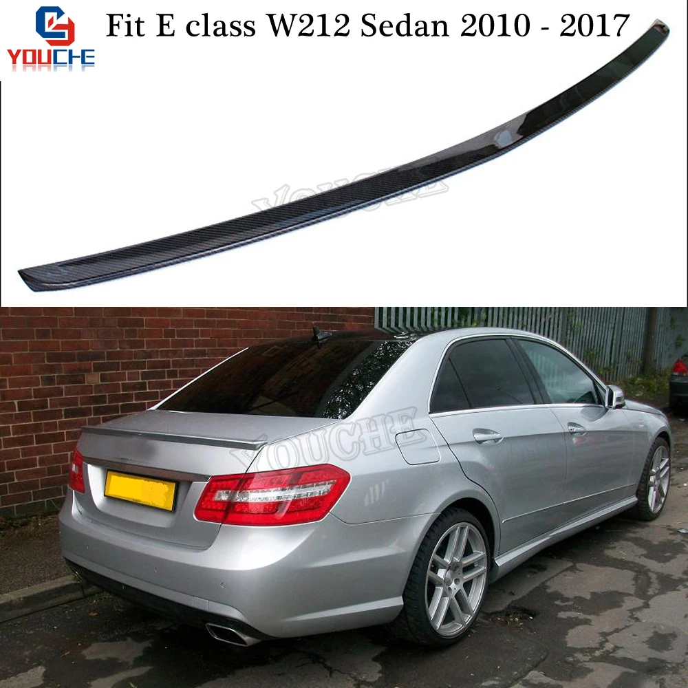 Задний спойлер W212 AMG Style из углеродного волокна для Mercedes E 4 дверный седан 2010 2016 E200