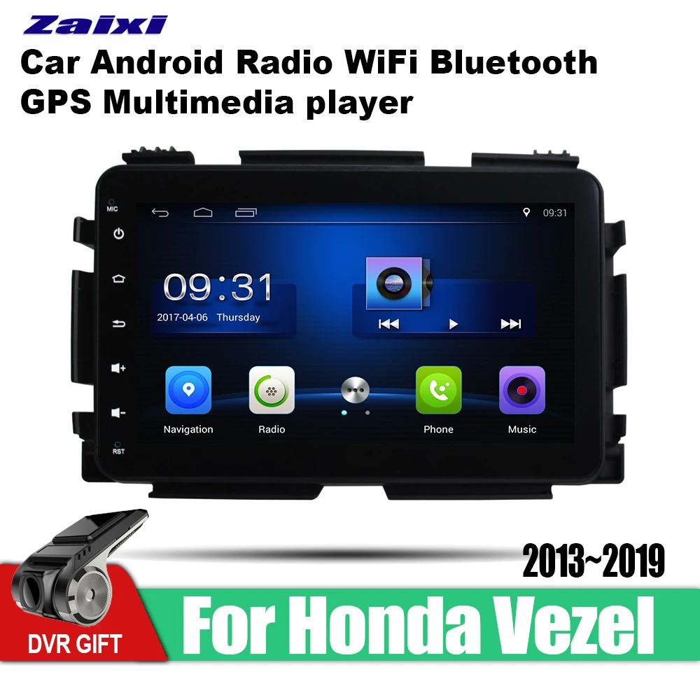 ZaiXi Android автомобильный GPS мультимедийный плеер для Honda Vezel 2013 ~ 2019 навигационный