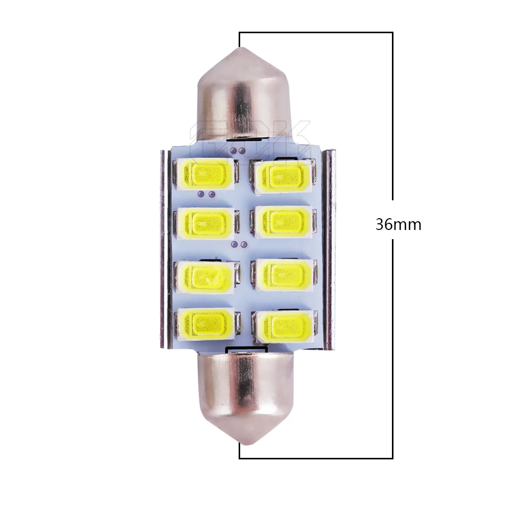 4x Автомобильный светодиодный фестон 8led c5w 8smd 5630 5730 festoon 36 мм CANBUS OBC безотказный