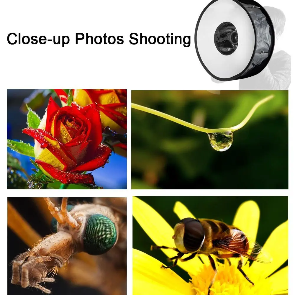Lightdow 18 ''/45 см Складная кольцевая скорость Рассеиватель Вспышки макросъёмка