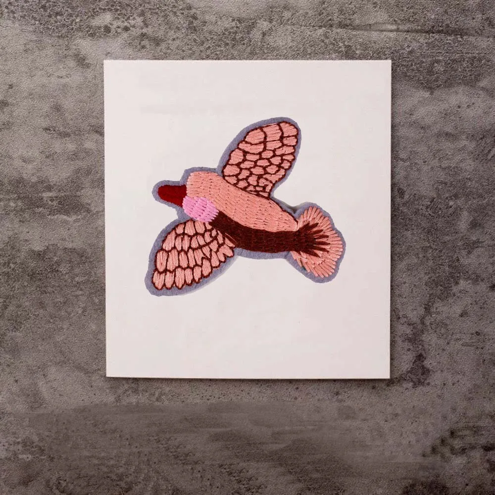 4 шт. маленькая птица заплатки из кружевной ткани пришить на Embrpoidery аппликация для
