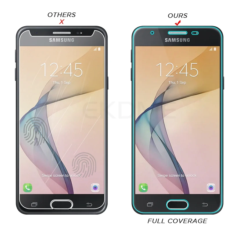 Полная изогнутая Защита экрана для Samsung Galaxy J7 J5 Prime On5 On7 прозрачная стеклянная