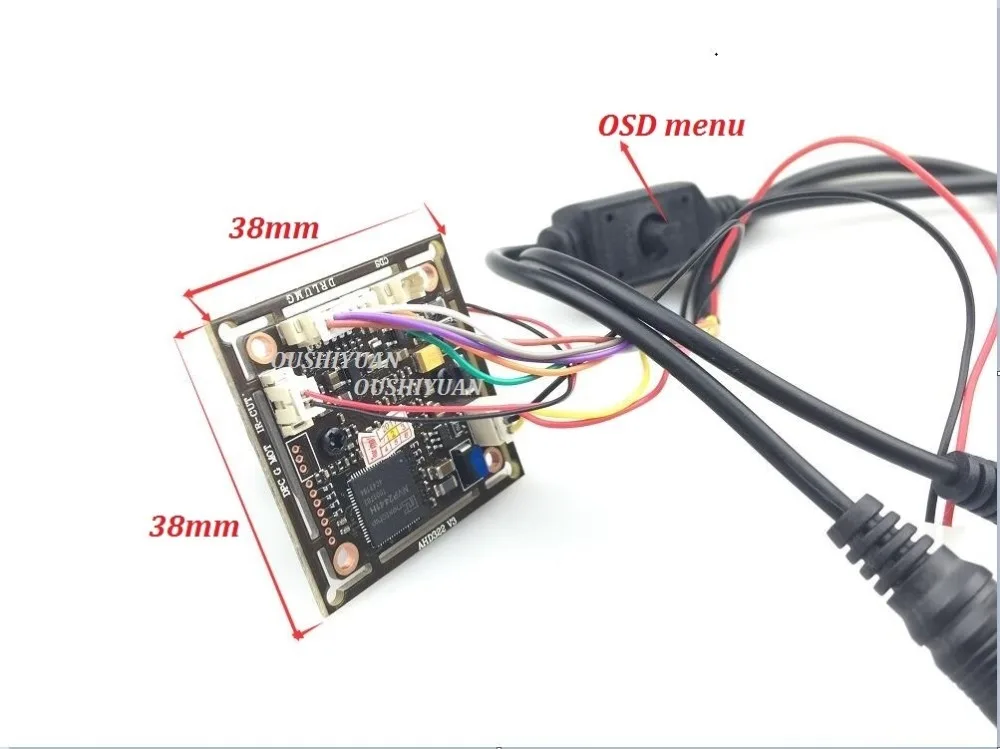 CCTV SONY сенсор IMX 322+ NVP2441H HD-AHD 1080P 2.0MP объектив 3,6 мм IR-CUT OSD меню CCTV безопасности Мини AHD 2.0MP DIY камера