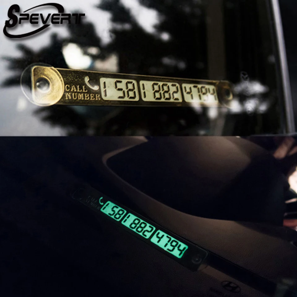 SPEVERT 15*2 см карта с телефонным номером автомобильной временной парковки