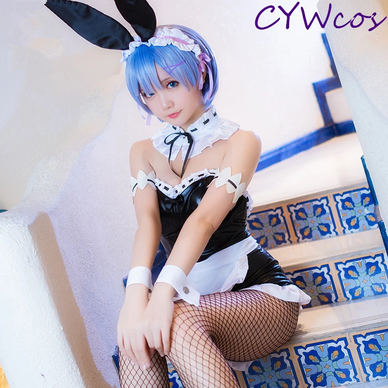 Женский костюм для косплея Re:Life in a different world from zero Rem Rabbit Bunny Girl летние костюмы
