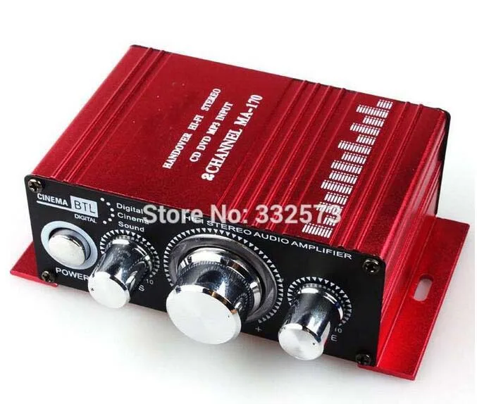 2015 Новый мини автомобильный Hi Fi Цифровой MA 170 USB FM цифровой усилитель мощности