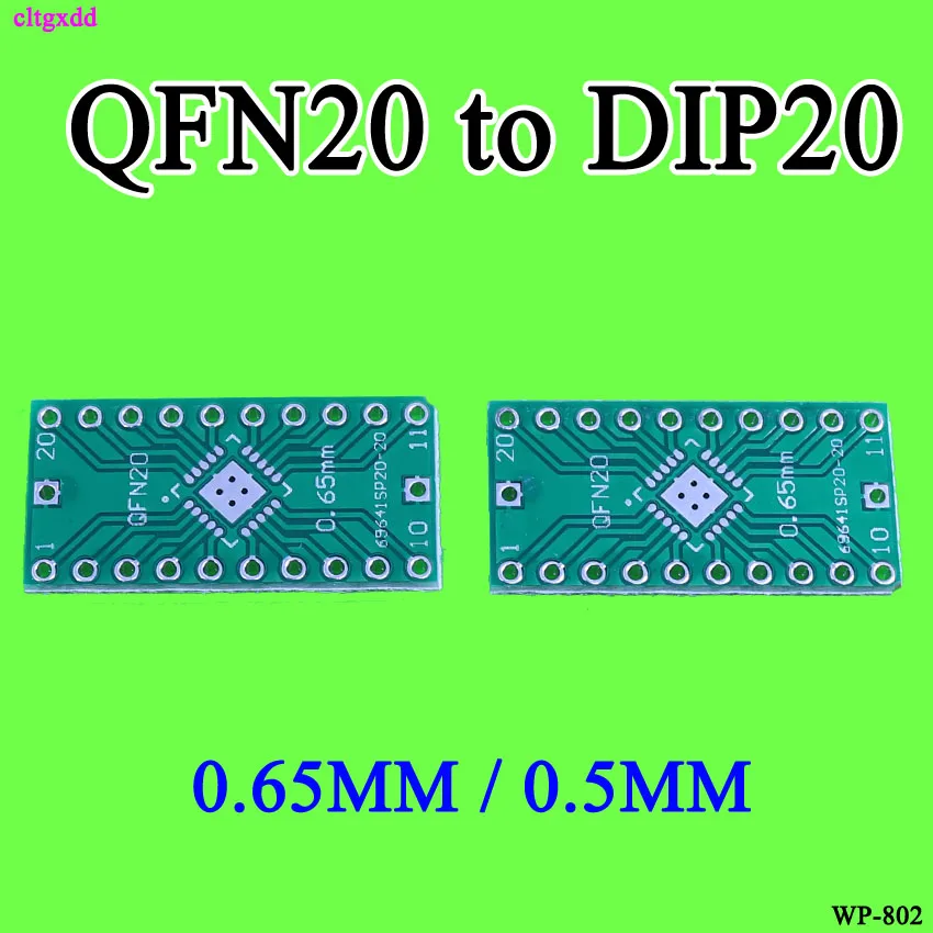 Адаптер cltgxdd 10 шт./лот QFN20 в DIP20 штырьковый шаг 0 5 65 мм плата PCB конвертер LFCSP20 DIP |