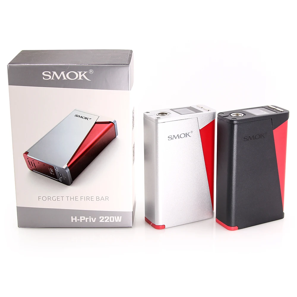 Original SMOK H-PRIV KIT H PRIV TC VW Box Mod with Micro TFV4 Atomizer Electronic Cigarette Vaporizer Vape With Battery | Электроника