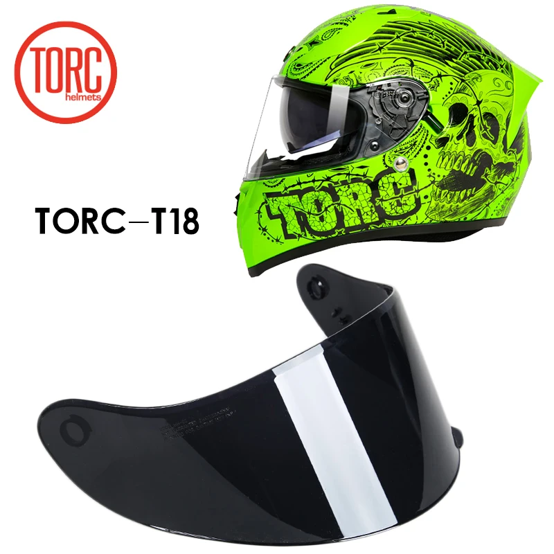Специальные Ссылки для объектива! Полное лицо шлем щит TORC-T18 полное мотоциклетный