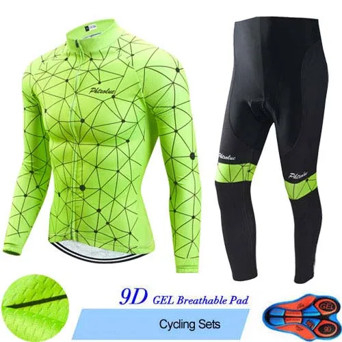 Cycling Set Phtxolue, набор для велоспорта, Мужская одежда для велоспорта, одежда для велоспорта, дышащая, анти-УФ, одежда для велоспорта, с длинным рукавом, наборы для велоспорта - Цвет: Cycling Set