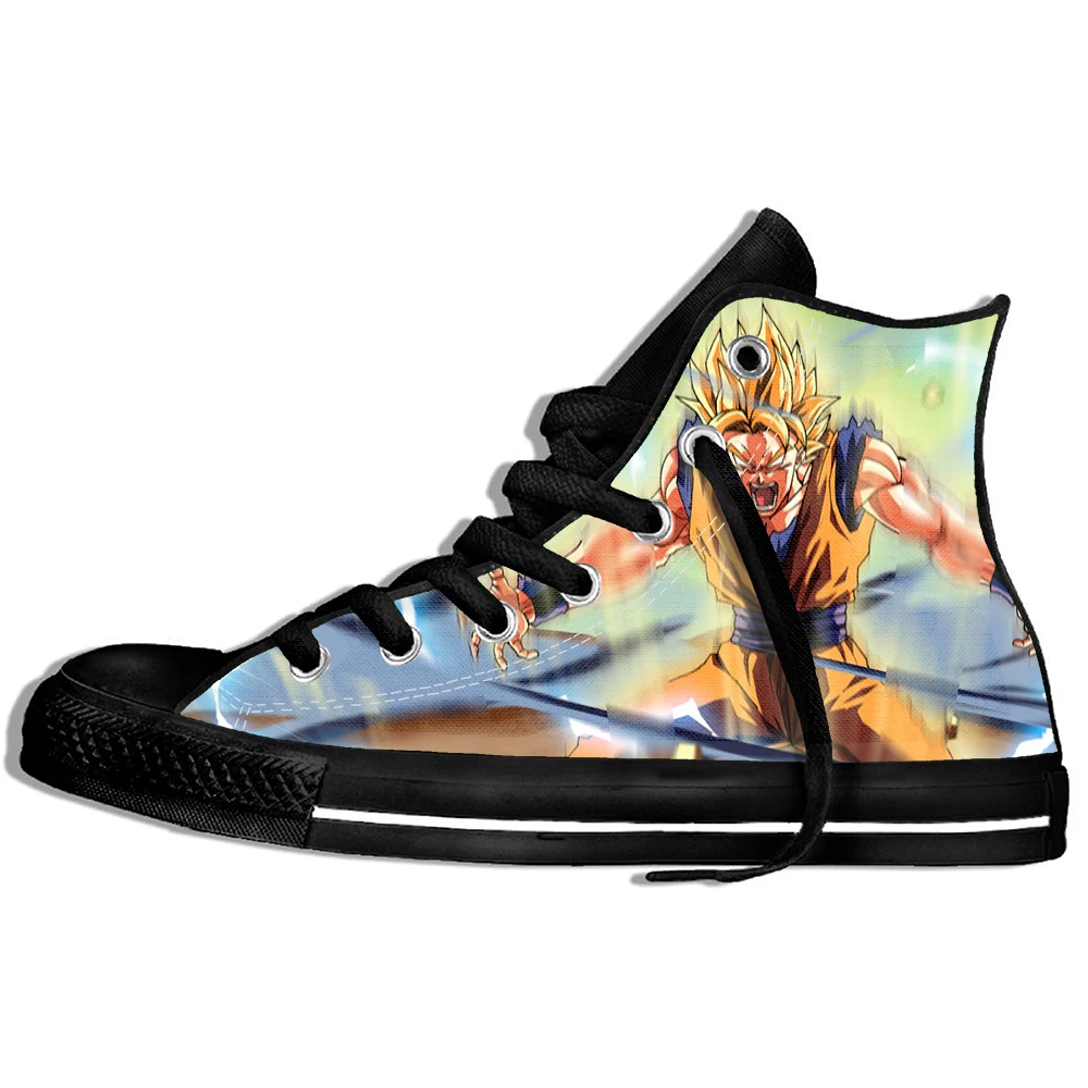 Dragon Ball Z Shoes Mens 3D Super Saiya Son Goku Brolly Printed Sneakers Hombre Casual | Обувь