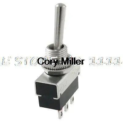 

3A 250VAC On/On 2 Position 1P2T SPDT Toggle Switch 8mm Mounting Hole