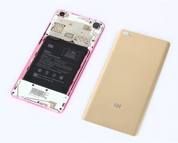 Чехол для задней батареи Xiaomi Mi Note / Pro твердый пластик и бамбук 5 7 дюйма корпус