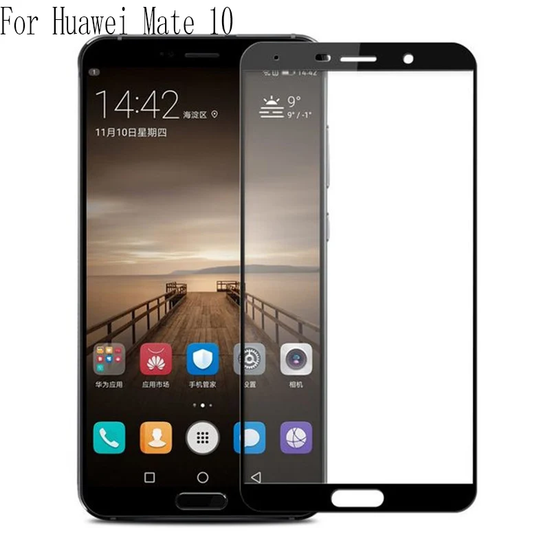 9H для Huawei Mate 10 lite Полное покрытие Защитная пленка экрана из закаленного стекла pro