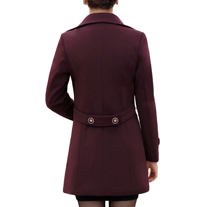 

Spring Autumn New Windbreaker Coat Women Fashion Plus size Trench Coat Middle-aged women Loose Double-breasted Outerwear 5XL 291