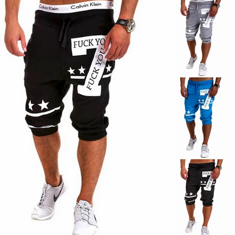 

Free shipping new summer 2016 men's casual pants printing pants Hot Pants