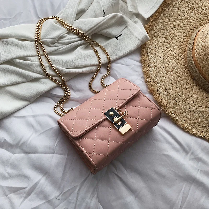 Large Pink Женские сумки через плечо для женщин Высококачественная кожаная роскошная дизайнерская сумка Sac основной Дамский наплечник сумка-мессенджер - Цвет: Large Pink