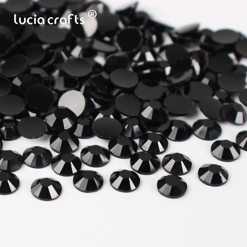 Lucia crafts 4 мм 1000 шт./лот SS16 стразы из смолы с плоской задней стороной DIY наклейки для