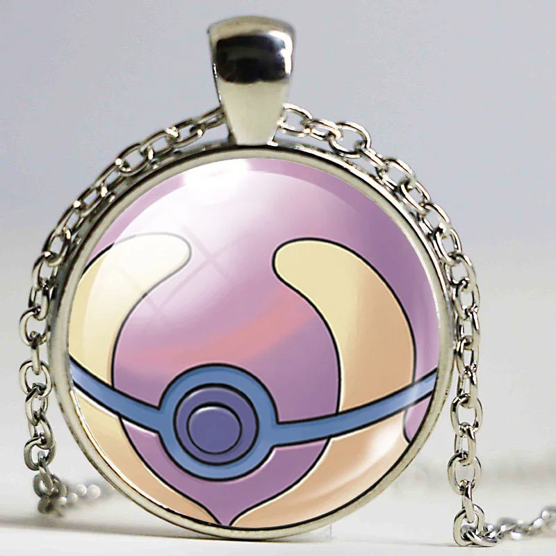 Мяч Кулон Ожерелье Заявление Цепи Серебряный Цвет Vintage Style НОВЫЕ |