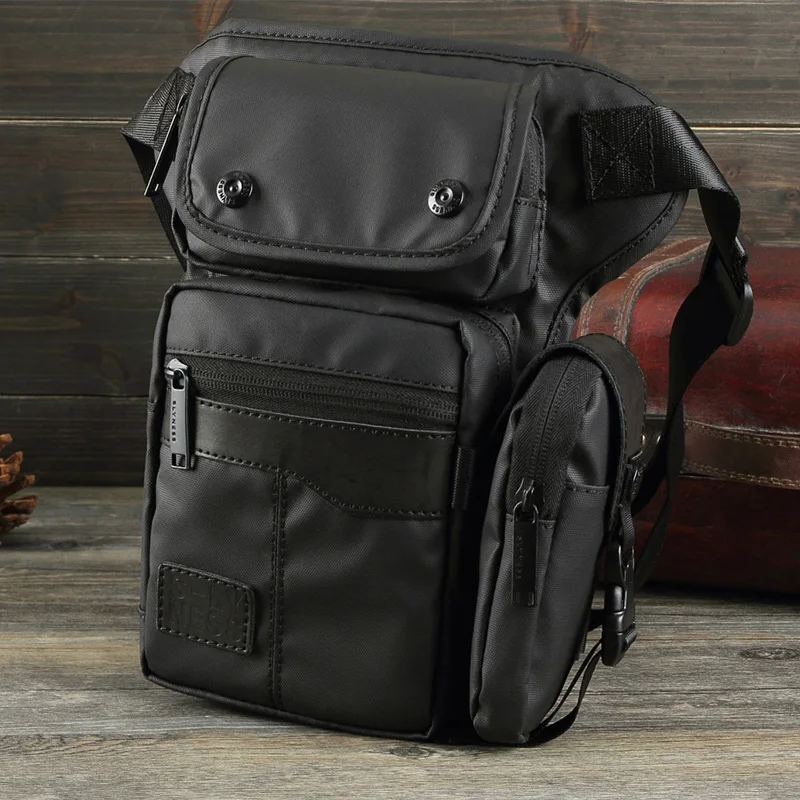 Мужская водонепроницаемая поясная сумка из нейлона/холста дорожный мессенджер