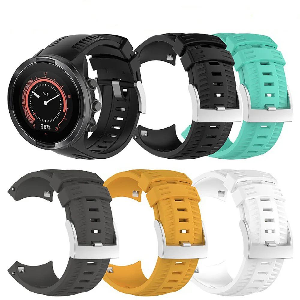 

Silicone Sports Watchband Bracelet Strap For Suunto 9 Baro GPS Smart Watch Band Straps Wristband Replacement belt Accessories