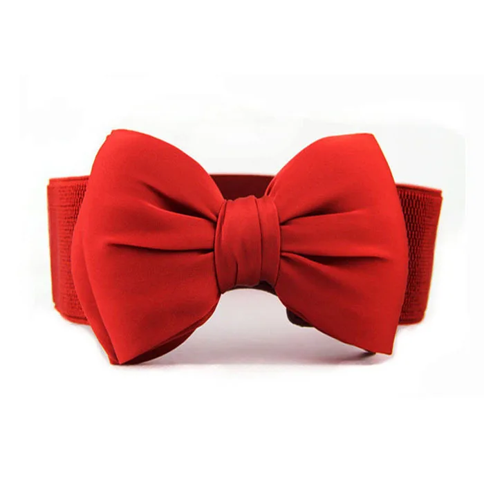 Женский ремень новинка 2017 Модный женский эластичный пояс с бантом и широкой