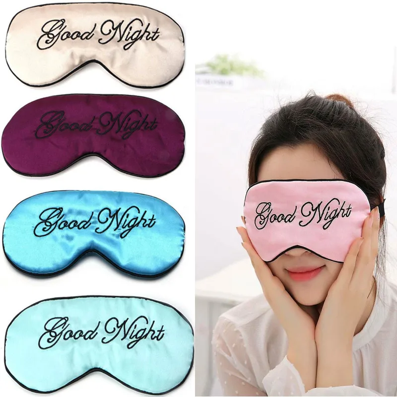 High Quality Imitation silk Soft Sleep Mask Relax Aid For Travel Blindfold Padded Shade Eye Patch Natural Sleeping | Красота и