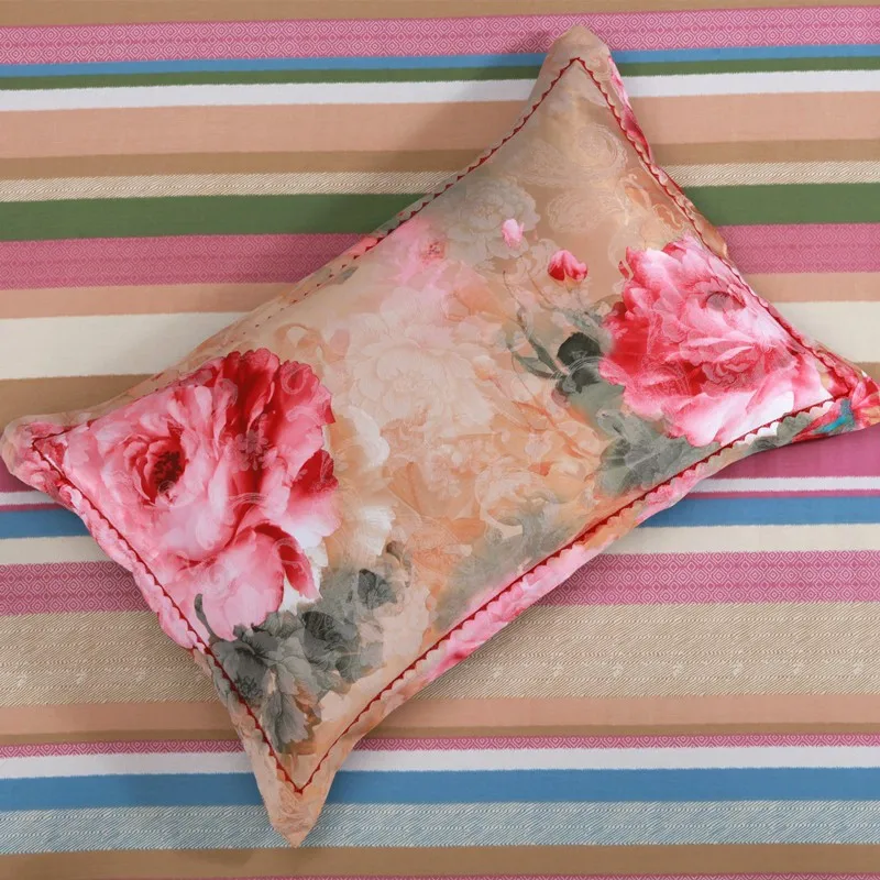 comprar Nova Flor 100% Algodão Jacquard Floral Jogo De Cama Da Rainha Do Rei De Luxo Real De Casamento Folha De Cama Set Capa De Edredão Fronhas 4 Pcs