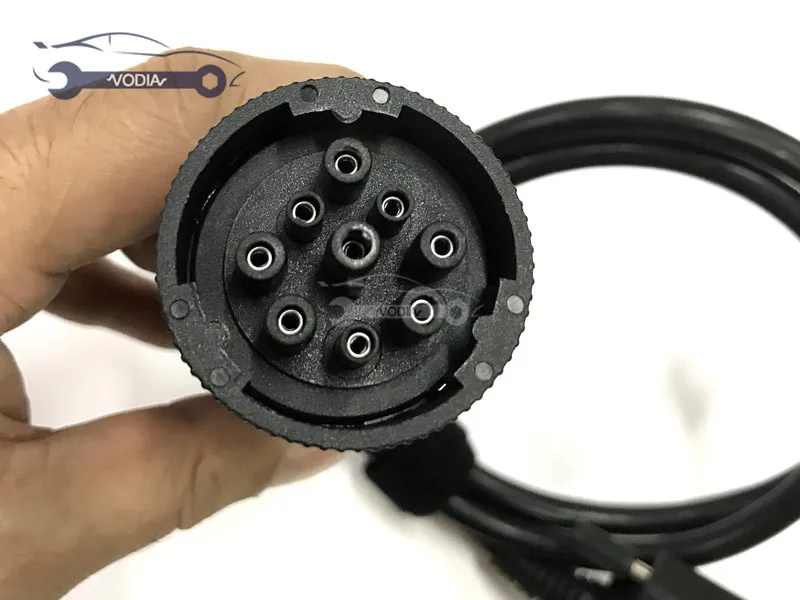 OBD 2 Extension OBD2 Adapter Connector J1939 round 9pin diagnostic cable for inline 6 connector (P/N4919780) adapter test line | Автомобили