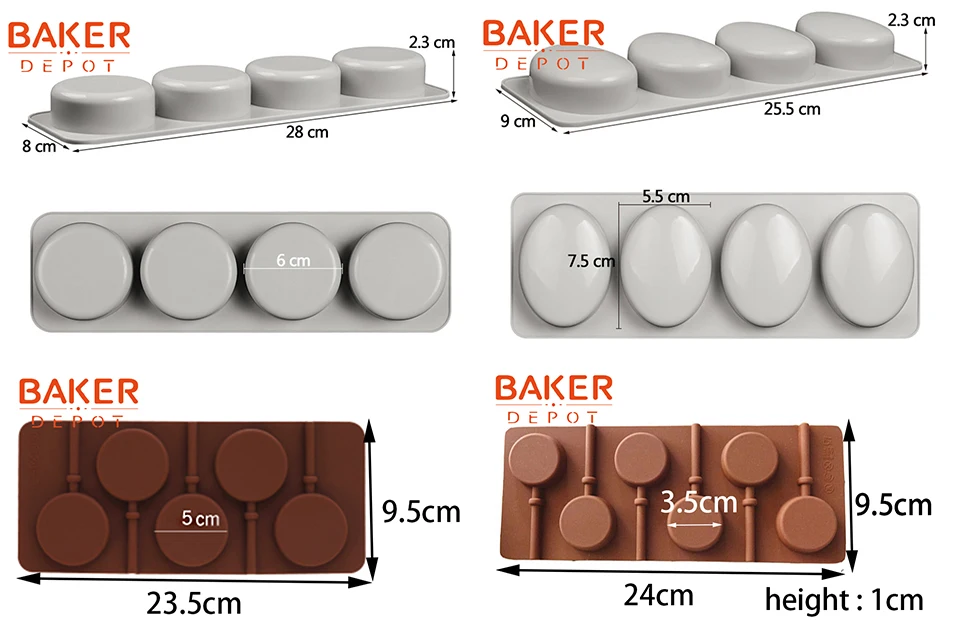 BAKER DEPOT силиконовая форма для формы для изготовления мыла, шоколада, круглая форма для выпечки торта, Форма мыла ручной работы для пудинга и желе, форма для выпечки кондитерских изделий