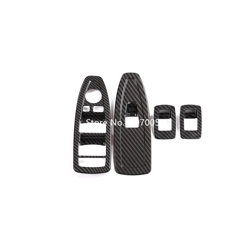 4Pcs/set ABS Plastic Carbon Fiber Style Window Lift Switch Frame Trim Cover For BMW X1 F48 2016 2017 2018 Car Accessories | Автомобили и