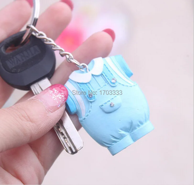 

180pcs Baby Shower Favors and Gift Cute Baby Girl Dress Design Pink Key Chain Infant Baptism Souvenir Gift Free Shipping