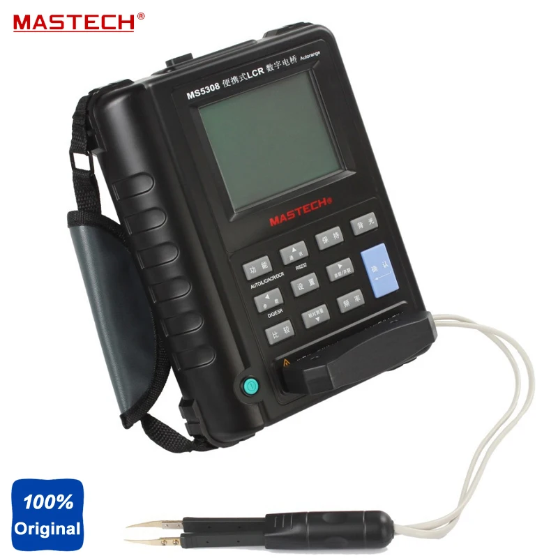 Mastech MS5308 ручной Авто Диапазон измеритель иммитанса 100 K Hz Частотный диапазон RS232